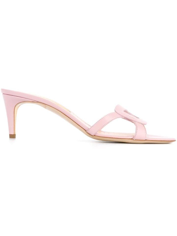 Rupert Sanderson Minkie Mules - Pink