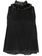 Aje Embroidered Billford Top - Black