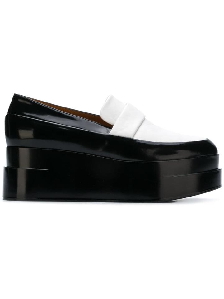 Clergerie Two-tone Loafers - Black