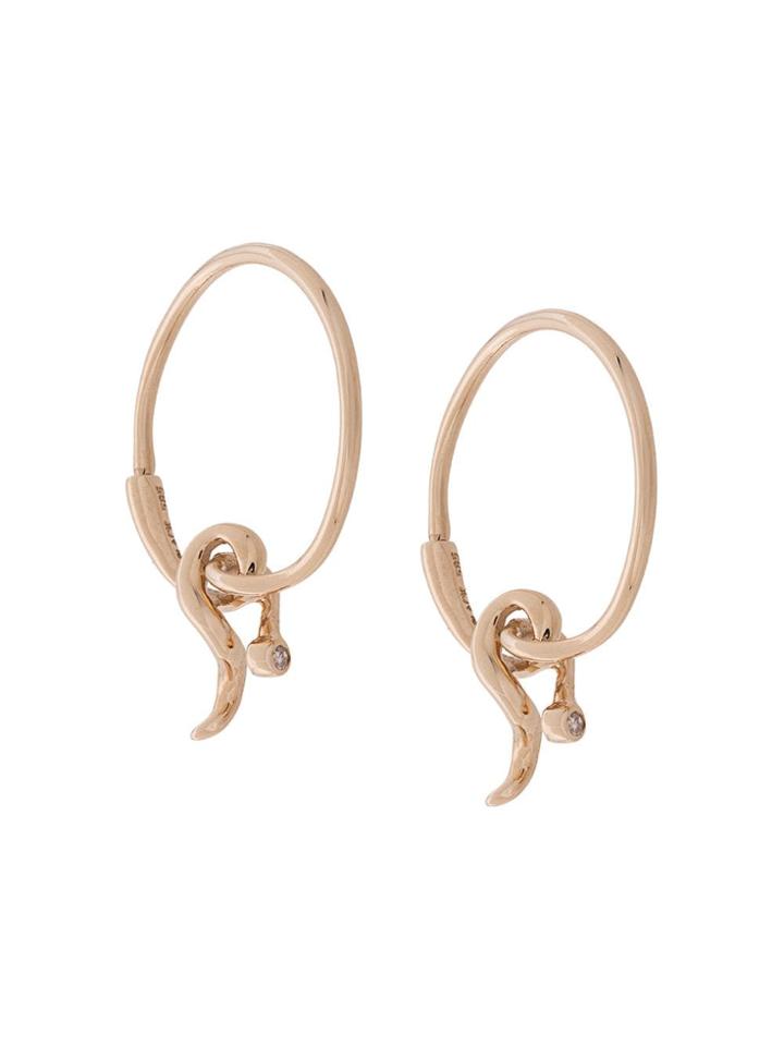 Maria Black 14kt Yellow Gold Fall Diamond Earrings
