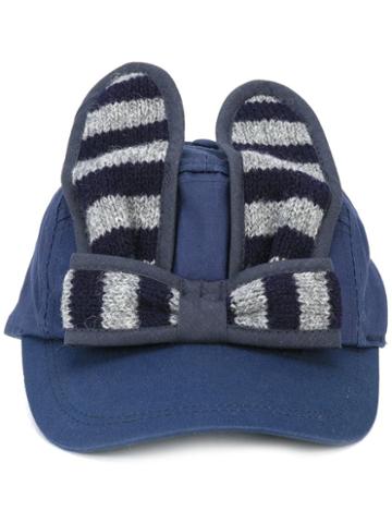 Bernstock Speirs Striped Bunny Cap, Women's, Blue, Cotton