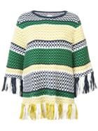 Rosie Assoulin Woven Striped Sweater - Green
