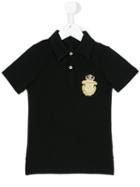 Billionaire Kids - Embroidered Polo Shirt - Kids - Cotton/spandex/elastane - 12 Yrs, Boy's, Black