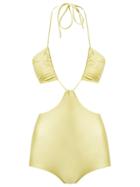 Adriana Degreas Cut Out Details Swimsuit - Green
