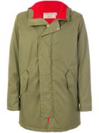 Maison Kitsuné Water Repellent Parka Coat - Green