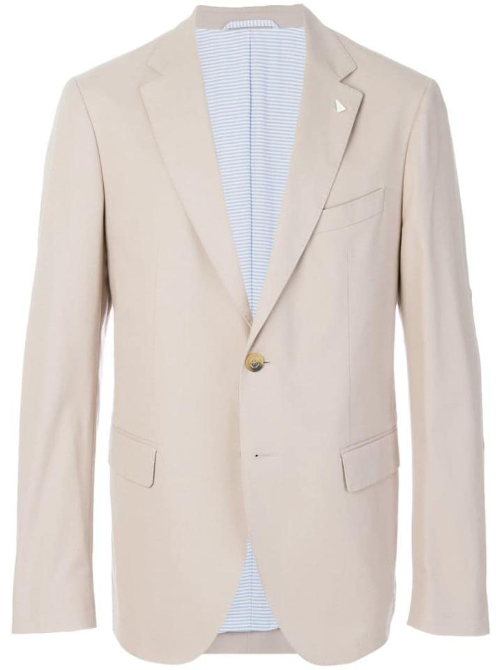 Gant By Michael Bastian Classic Two Buttoned Jacket - Neutrals