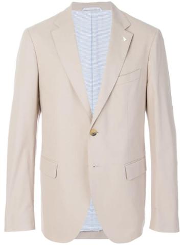 Gant By Michael Bastian Classic Two Buttoned Jacket - Neutrals