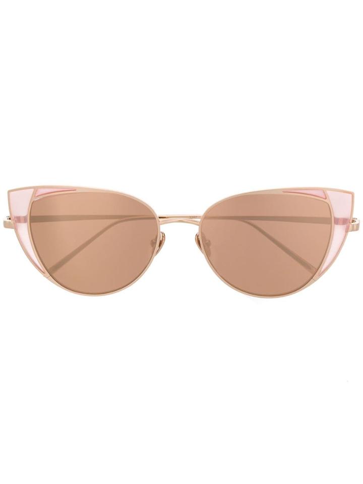 Linda Farrow 855 C6 Sunglasses - Gold