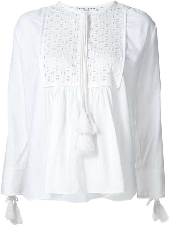 Apiece Apart 'capellina' Tunic Top, Women's, Size: 4, White, Cotton/lyocell