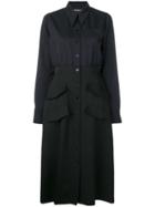 Rochas Two-tone Shirt Dress - Blue