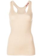 Circus Hotel Ribbed Tank Top - Nude & Neutrals