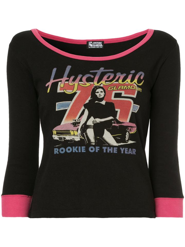 Hysteric Glamour Logo Print T-shirt - Black