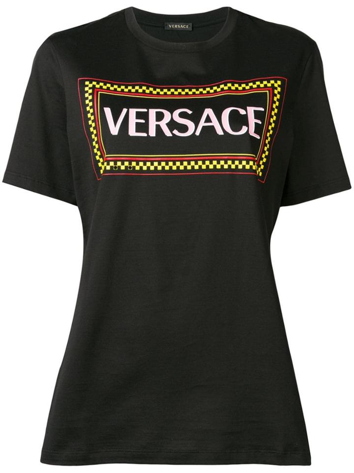 Versace 90s Vintage Logo T-shirt - Black