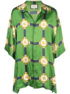 Gucci Gg Print Shirt - Green