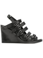 Ann Demeulemeester Platform Heel Sandals - Black