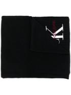 Calvin Klein Logo Embroidery Scarf - Black