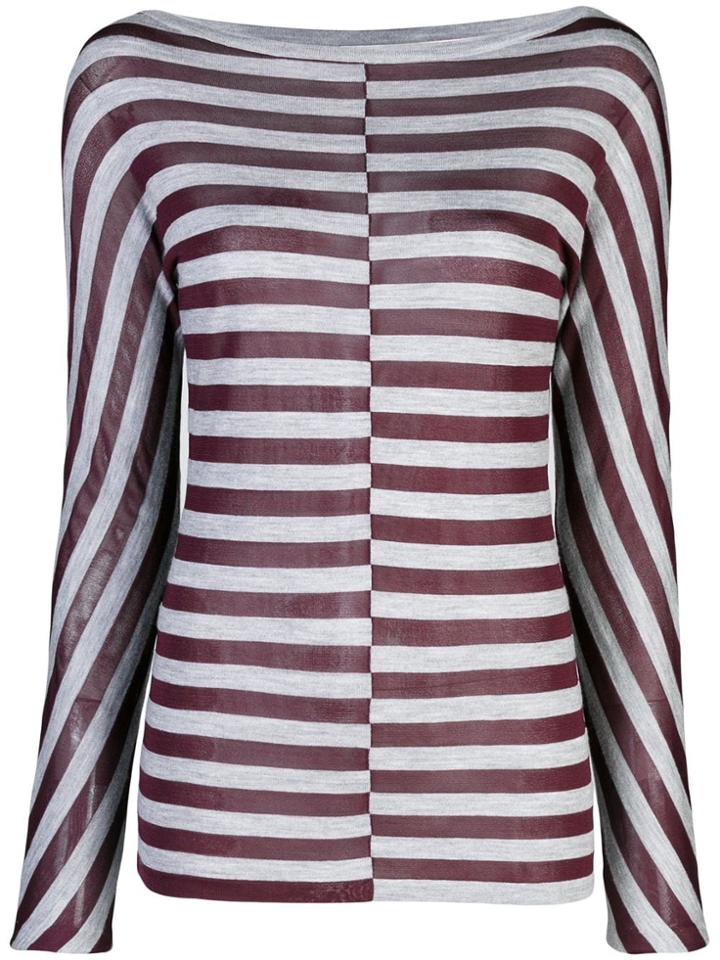 Jason Wu Striped Sweatshirt - Grey