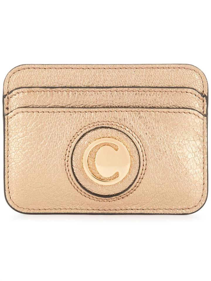 Chloé Gold Logo Card Holder