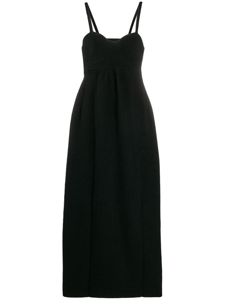 Jil Sander Bustier-style Long Dress - Black