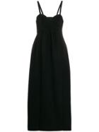 Jil Sander Bustier-style Long Dress - Black