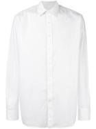 Hackett Logo Embroidered Shirt, Men's, Size: Large, White, Cotton