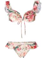 Zimmermann Ruffled Floral Bikini - Multicolour