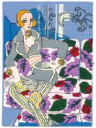 Olympia Le-tan Portrait Book Clutch, Women's, Pink/purple, Cotton/brass/wool Felt