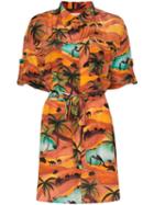 Chufy Safari-print Shirt-dress - Multicoloured