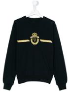 Billionaire Kids - Teen Embroidered Sweatshirt - Kids - Cotton/spandex/elastane - 16 Yrs, Boy's, Black