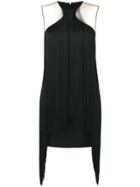 Stella Mccartney Eyewear Fringe Trim Bodycon Mini Dress - Black