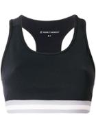 Perfect Moment Race Stripes Fitness Top - Black
