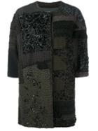By Walid - 'delya' Coat - Women - Silk/cotton - M, Women's, Black, Silk/cotton