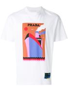 Prada Cruise Ship Print T-shirt - White