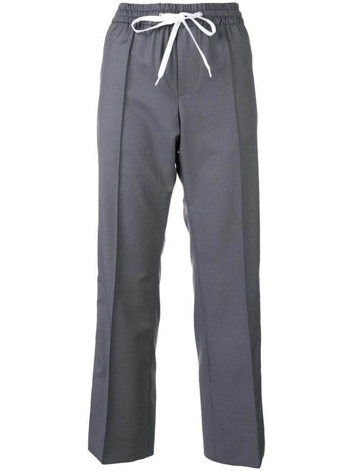 Miu Miu Tailored Style Track Trousers - Grey