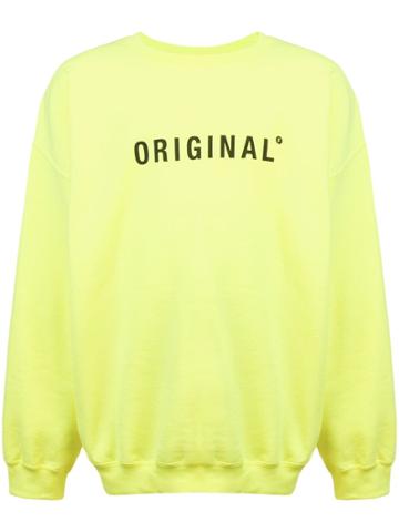 Maison The Faux Mr/mrs Duff Sweatshirt - Yellow & Orange