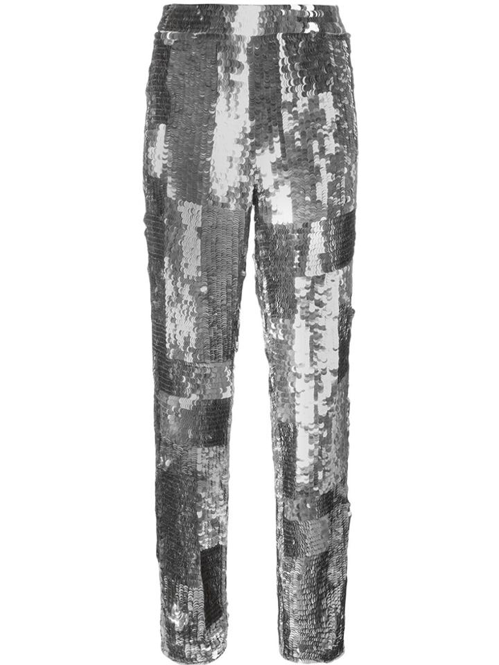 Chloé Sequin Embellished Trousers - Metallic
