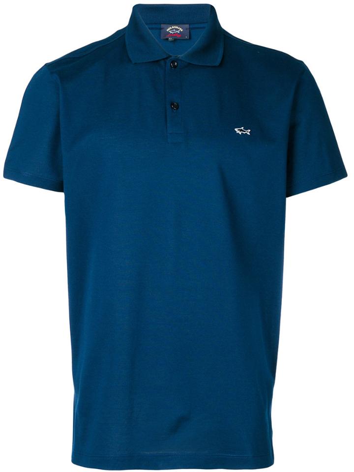Paul & Shark Embroidered Logo Polo Shirt - Blue