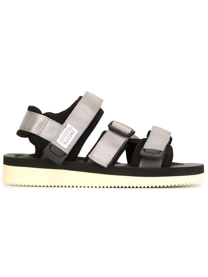 Suicoke Velcro Fastening Sandals, Adult Unisex, Size: 11, Black, Nylon/rubber