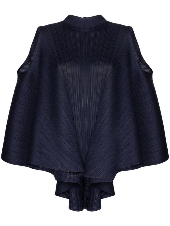 Pleats Please By Issey Miyake Pleated Sleeveless Top - Blue