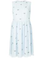 Jupe By Jackie Embroidered Butterflys Dress - Blue