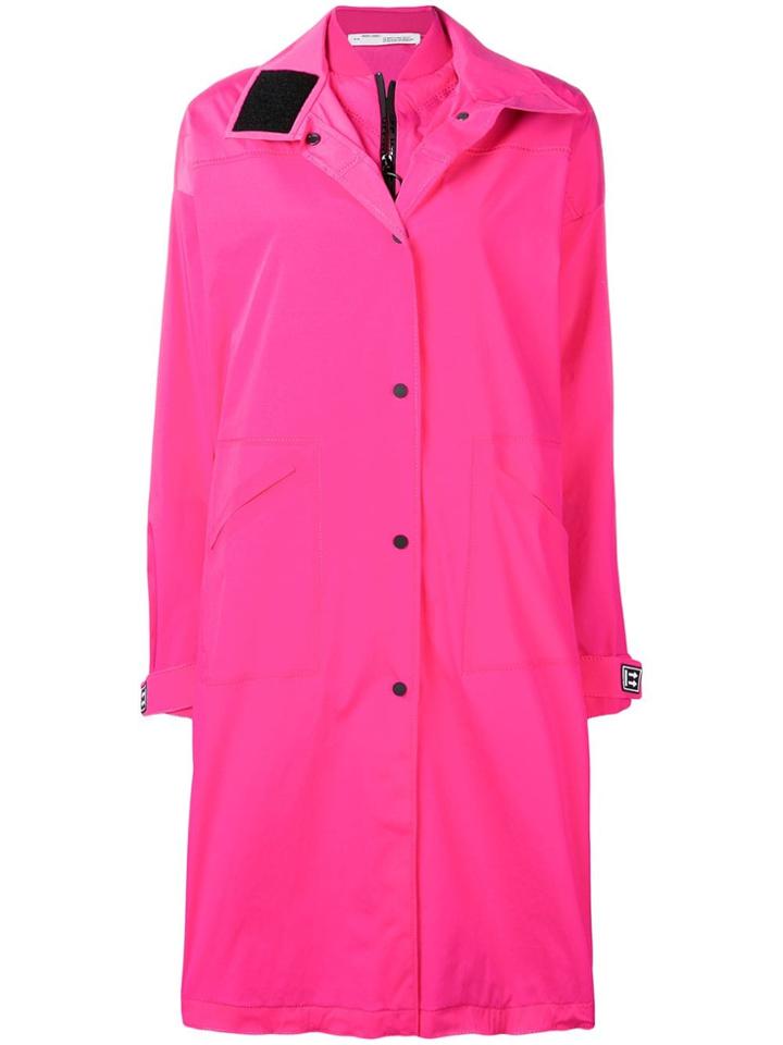 Off-white Long K-way Trenchcoat - Pink