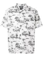 Loveless Palm Print Shirt - White