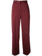 H Beauty & Youth - Flared Pants - Women - Triacetate - M, Red, Triacetate