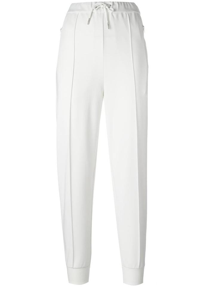 Twin-set Tapered Cropped Trousers, Women's, Size: 44, White, Polyester