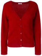 P.a.r.o.s.h. V-neck Langy Cardigan - Red