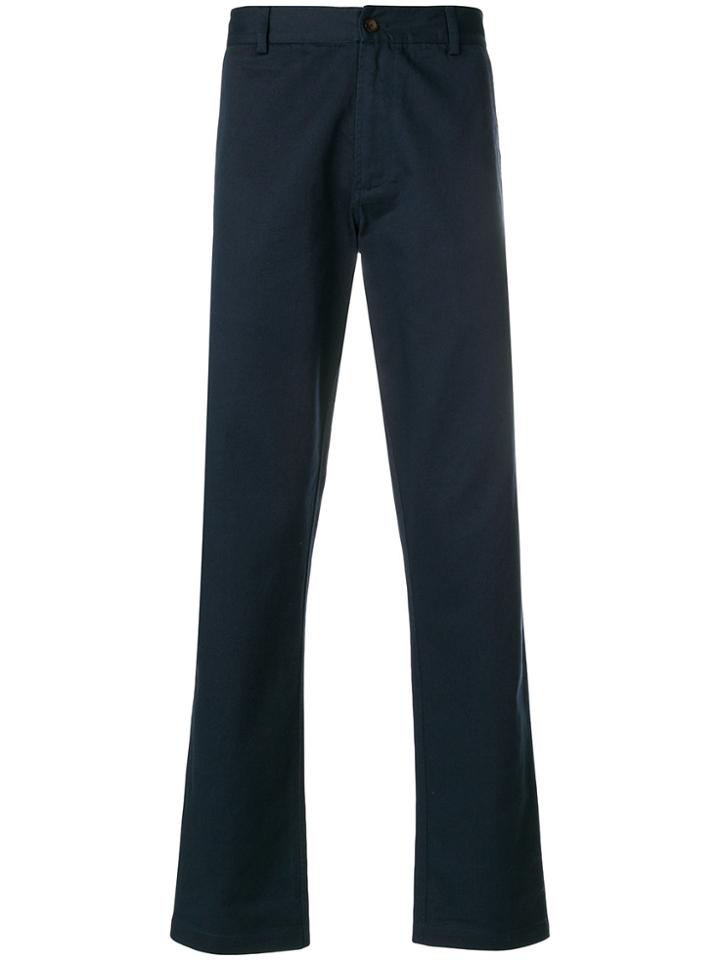 Universal Works Aston Straight Leg Trousers - Blue