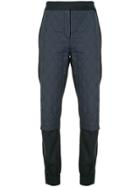 Tibi Quilted Combo Joggers - Blue
