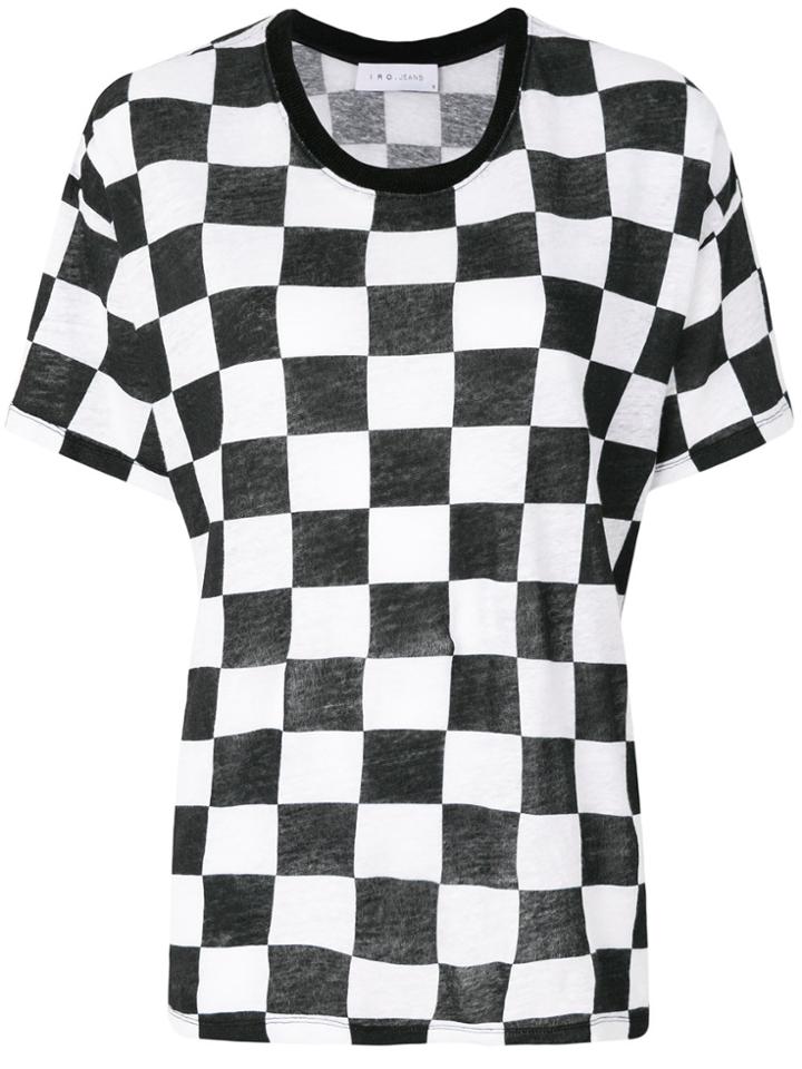 Iro Check Short-sleeve T-shirt - Black