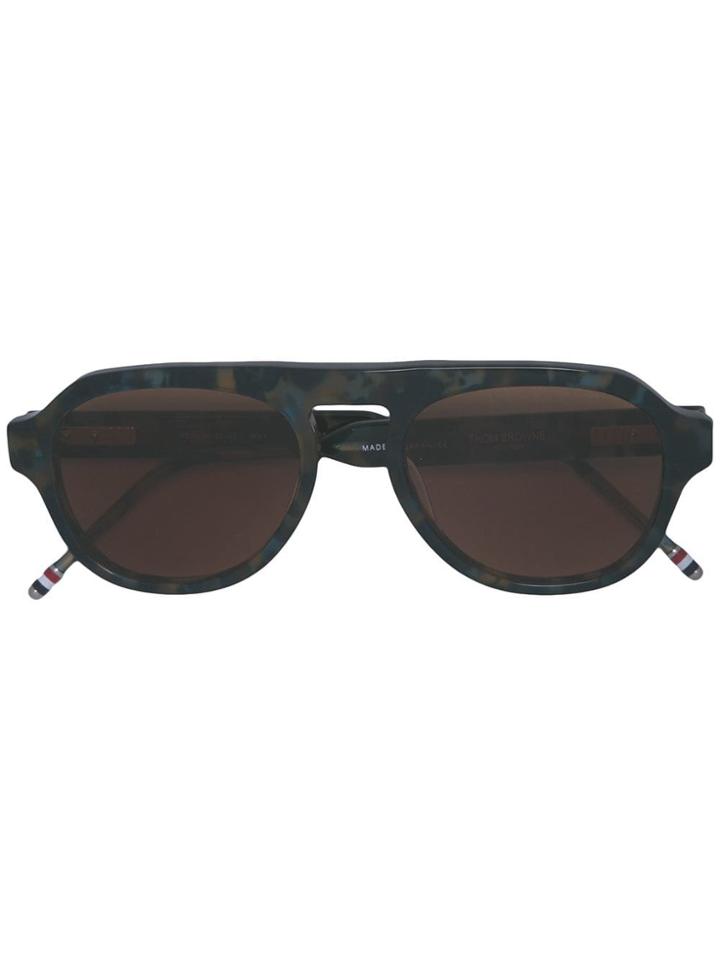 Thom Browne Eyewear Oversized Frame Sunglasses - Multicolour