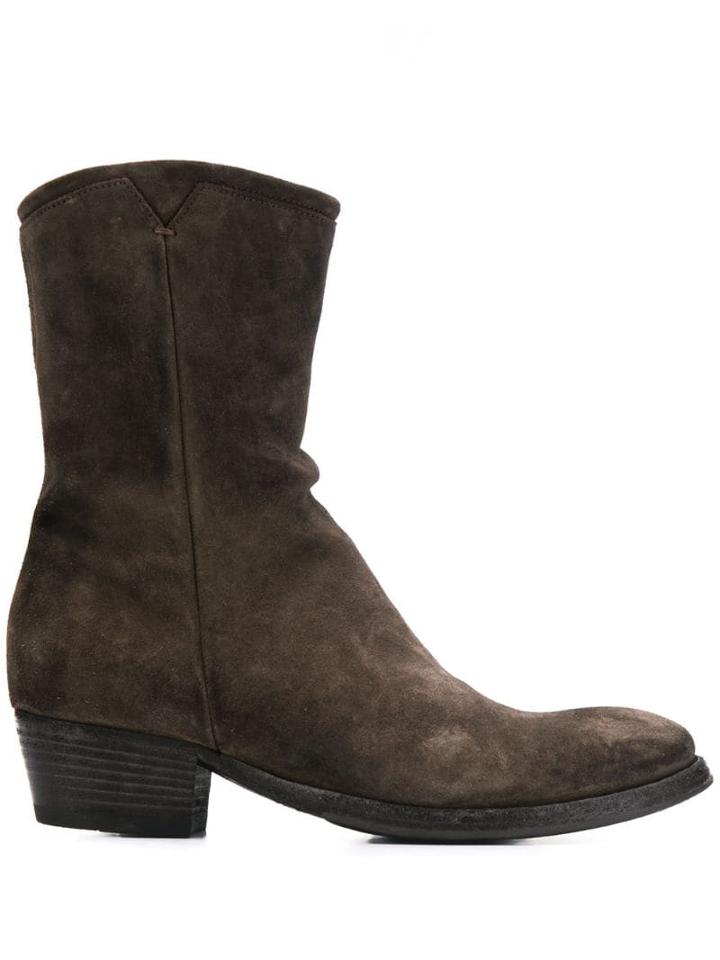 Pantanetti Cowboy-style Boots - Brown